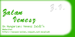 zalan venesz business card